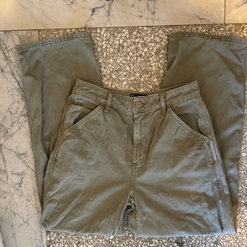 ASOS Design Olive Green Jeans